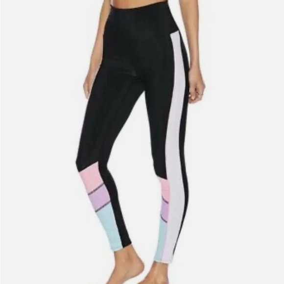 Beach Riot Bailey Leggings, size L, Merry Colorblock - Picture 1 of 9